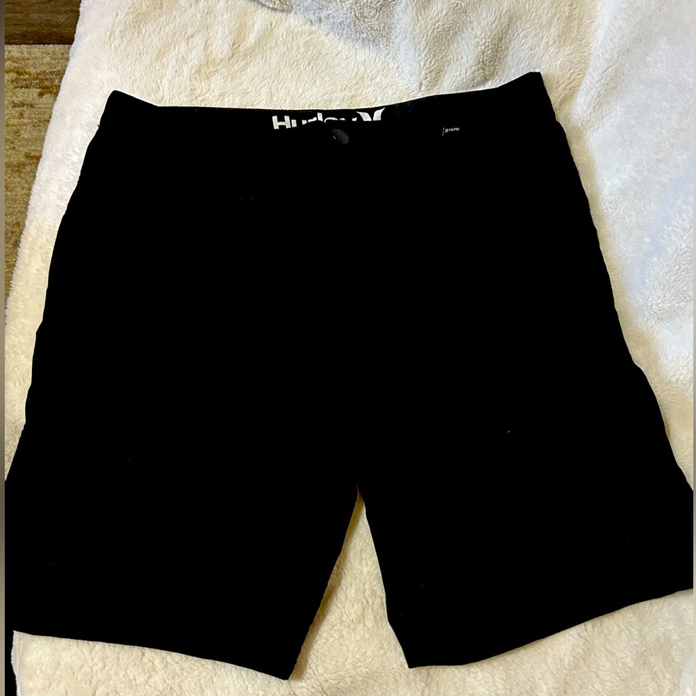 Black Hurley Walking Shorts